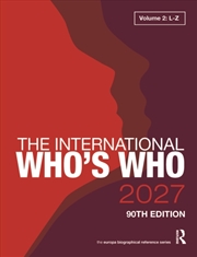 Buy The International Who's Who 2027 Volume 2