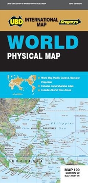 Buy World Physical Map 100 22nd ed