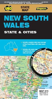 Buy New South Wales State & Cities Map 219 11th ed waterproof