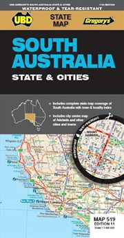 Buy South Australia State & Cities Map 519 11th ed waterproof