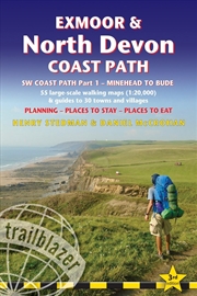 Buy Exmoor & North Devon Coast Path Trailblazer Walking Guide