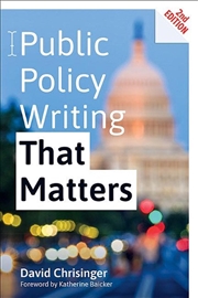 Buy Public Policy Writing That Matters