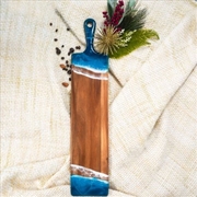 Buy Acacia Resin Baguette Board Ocean Vibes 61x13x1.6cm