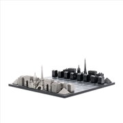 Buy Skyline Chess - Paris Edition (Wood Board with printed Paris Map) 38x38x20cm