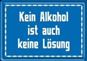 Buy Nostalgic-Art Metal Card Kein Alkohol 10x14x0.3cm