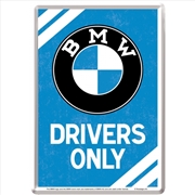Buy Nostalgic-Art Metal Card BMW Drivers Only 10x14x0.3cm