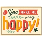 Buy Nostalgic-Art Metal Card You Make Me Happy 10x14x0.3cm