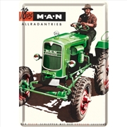 Buy Nostalgic-Art Metal Card Man Tractor Green 10x14x0.3cm
