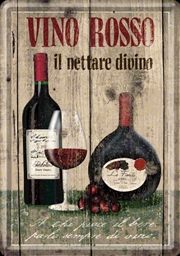Buy Nostalgic-Art Metal Card Vino Rosso 10x14x0.3cm