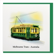 Buy Quilled Greeting Card Melbourne Tram 15x15cm
