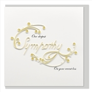 Buy Quilled Greeting Card Deepest Sympathy 15x15cm