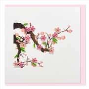 Buy Quilled Greeting Card Blossom Branch 15x15cm