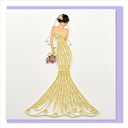 Buy Quilled Greeting Card Bride 15x15cm
