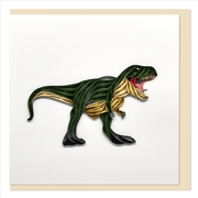 Buy Quilled Greeting Card Dinosaur T-Rex 15x15cm