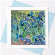Buy Quilled Greeting Card Irises 15x15cm