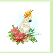 Buy Quilled Greeting Card Cockatoo 15x15cm