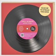 Buy Say It With Songs Greeting Card - I Will Always Love You - Whitney Houston 16.5x16.4cm