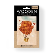 Buy Wooden Greeting Card Together in the Sky 11x16cm