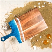 Buy Large Acacia Resin Cheese Board Ocean Vibes 51x25x1.9cm