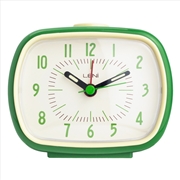 Buy Leni Retro Alarm Clock 9x11x6cm - Green