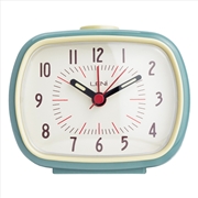 Buy Leni Retro Alarm Clock 9x11x6cm - Smokey Blue