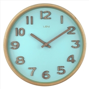Buy Leni Tilia Wall Clock 25.5cm - Teal