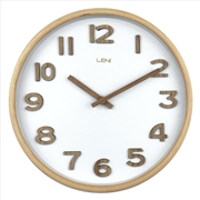 Buy Leni Tilia Wall Clock 25.5cm - White