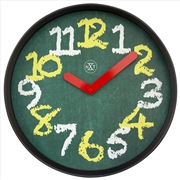 Buy NeXtime Chalkboard Wall Clock 30cm - Green