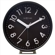 Buy NeXtime Reflect Alarm Clock with Night Light12.5x13x5.5cm - Black