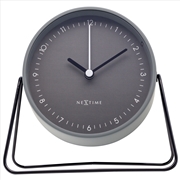 Buy NeXtime Berlin Table Alarm Clock with Night Light 14x13x7cm - Grey