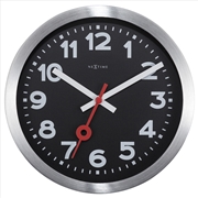 Buy NeXtime Station Number Clock 19cm - Black