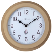 Buy NeXtime Poppy Outdoor Wall Clock 22cm - Brown