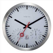 Buy NeXtime Clematis Outdoor Wall Clock 35cm - White