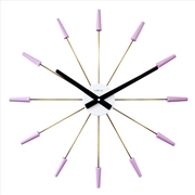 Buy NeXtime Plug-Inn Stainless Steel Wall Clock 58cm - Lavender