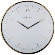 Buy NeXtime Glamour Wall Clock 40cm - Gold and White