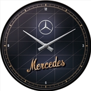 Buy Nostalgic-Art Wall Clock Mercedes-Benz - Silver & Gold 30cm