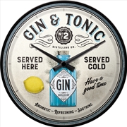 Buy Nostalgic-Art Wall Clock Gin & Tonic 30cm