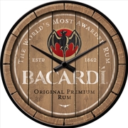 Buy Nostalgic-Art Wall Clock Bacardi Wood Barrel 30cm