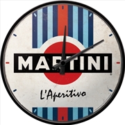 Buy Nostalgic-Art Wall Clock Martini L'Aperitivo Racing Stripes 30cm