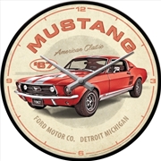 Buy Nostalgic-Art Wall Clock Ford Mustang GT 1967 Red 30cm
