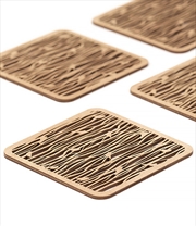 Buy Wooden Coaster Small Bird 10x10x0.3cm