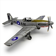 Buy Mustang Shark Teeth Plane Metal Collectable - Grey 50x43x20cm