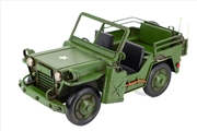 Buy Army Jeep Metal Collectable - Green 29x13.5x16cm