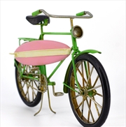 Buy Bicycle with Surfboard Metal Collectable - Green 31x8.5x19cm