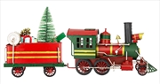 Buy Christmas Train & Wagon Metal Collectable 56x12x24cm