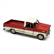 Buy 1970 Ford F-100 Ranger Metal Collectable - Red and Cream 33x11.5x11cm