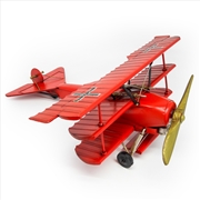 Buy Red Baron Plane Metal Collectable - Red 37.5x39x14.5cm