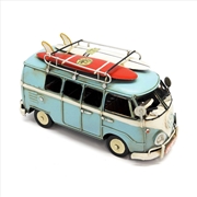 Buy Volkswagen Kombi Van Metal Collectable - Blue 20x9x11cm
