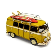 Buy Volkswagen Kombi Van Metal Collectable - Yellow 20x9x11cm