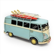 Buy Volkswagen Kombi Van Metal Collectable - Blue 32x12.5x17cm